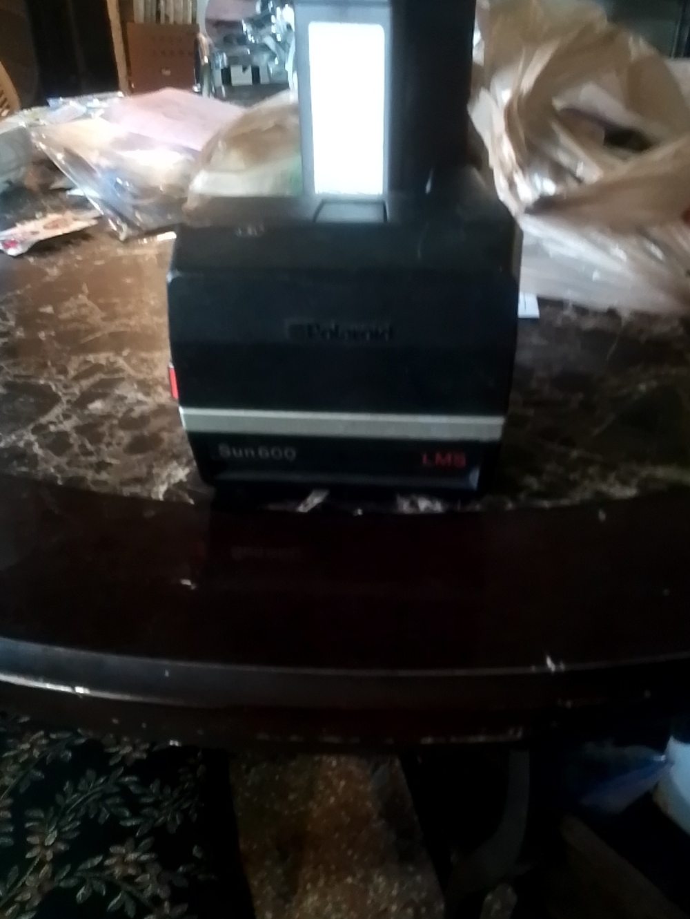Polaroid Black Sun 600 LMS Instant Camera Vintage 90s